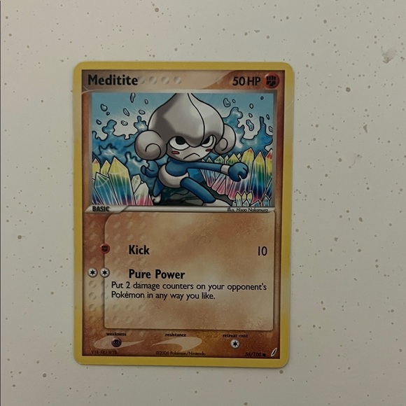 Meditite Pokmon Card Meditite Pokmon Card